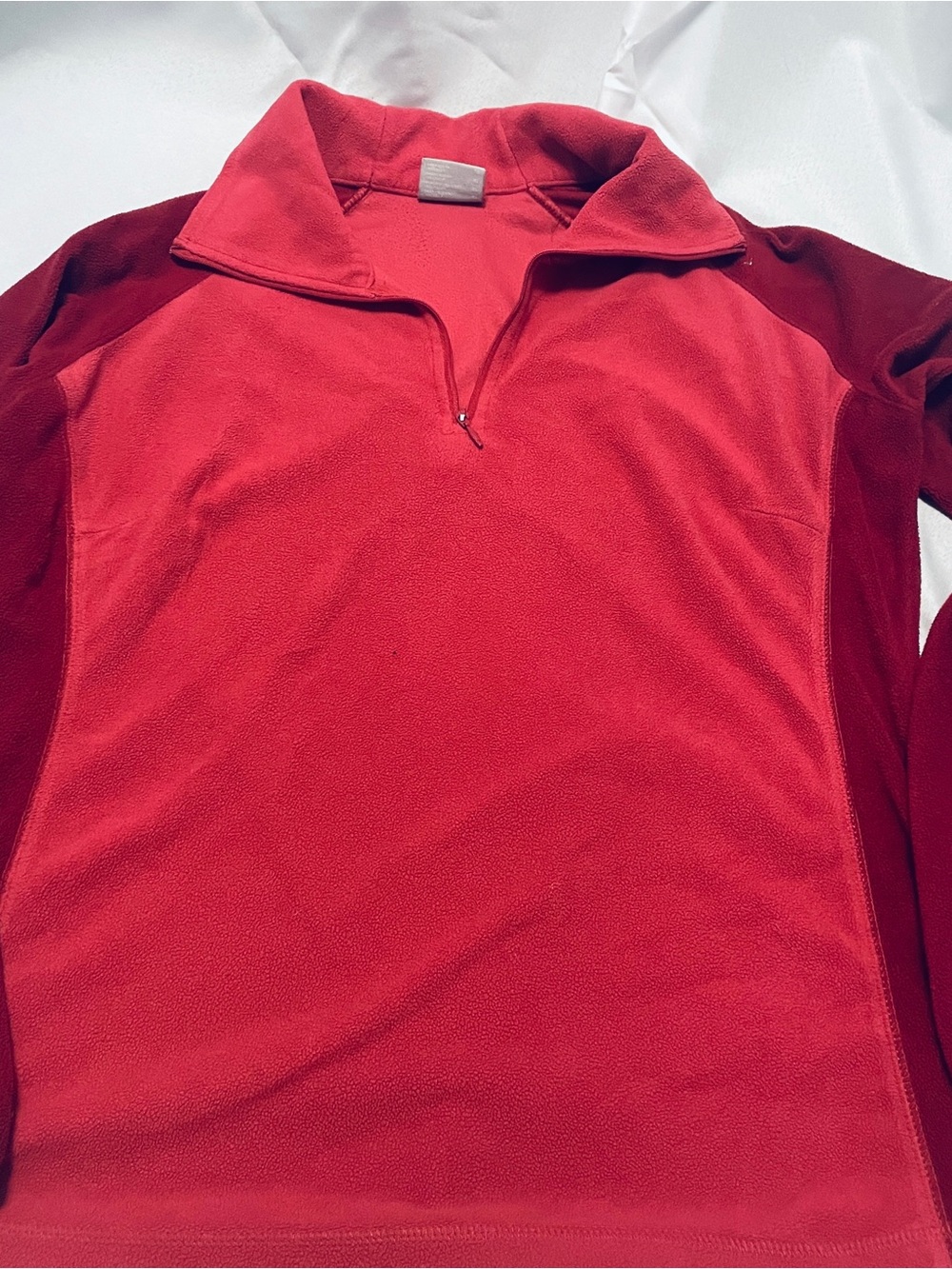 Columbia light weight Red Quarter-Zip Fleece Pullover